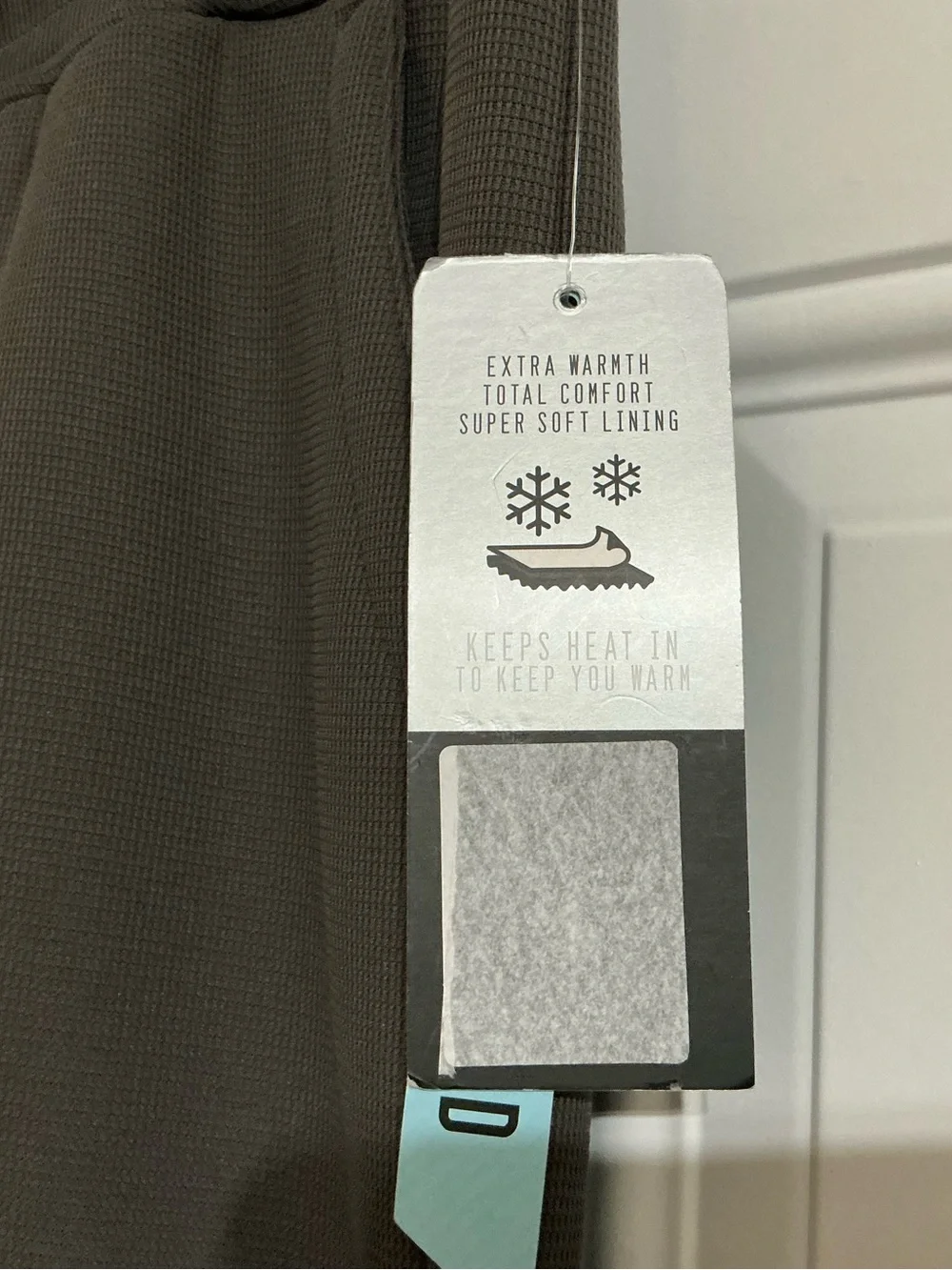 Men's Charcoal Gray Fleece Sweatpants Sherpa Lined Pants Size M
